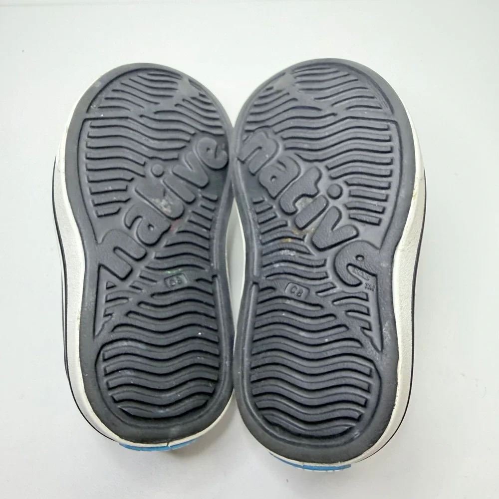 Native Miles Slip On Kids Size C8 Black Perforated Water Shoes Summer Sneakers